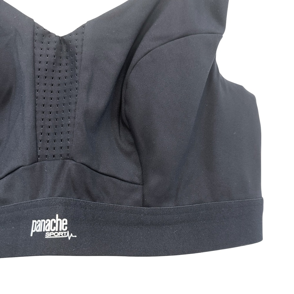 PANACHE Endurance 5022 Wired Sports Bra • 36D • black • activewear athletic - Picture 2 of 6